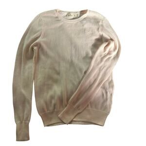 Hollister Medium Light Pink Crew Neck Soft Long Sleeve Romantic Coquette Sweater